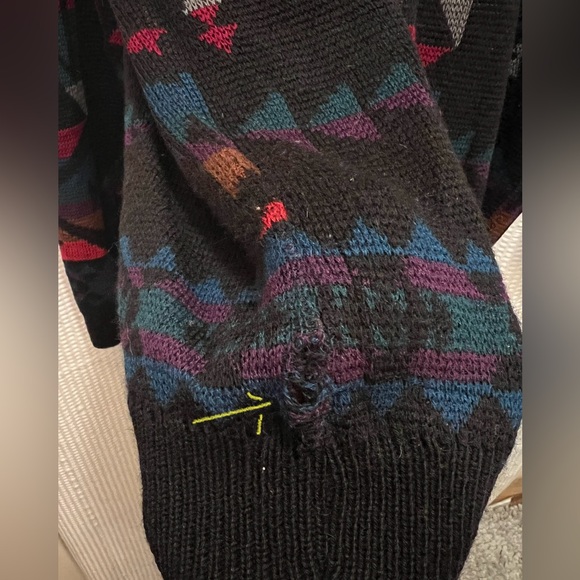 Pendleton Vintage Wool High Grade Western Wear Sweater, Sz XL, Aztec Winter - Picture 7 of 10